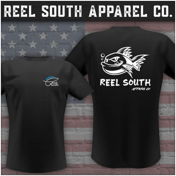 reel south logo shirt mockup