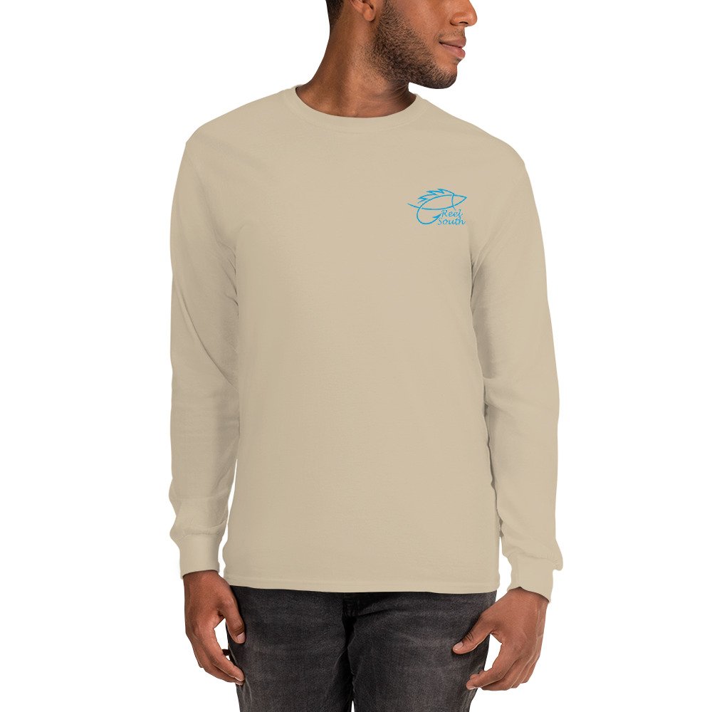 Reel South Red Fish Fin Long Sleeve Shirt
