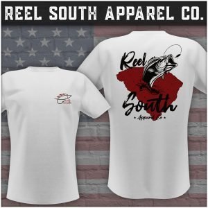 Reel South Carolina Bass T-Shirt (Garnet/Black)